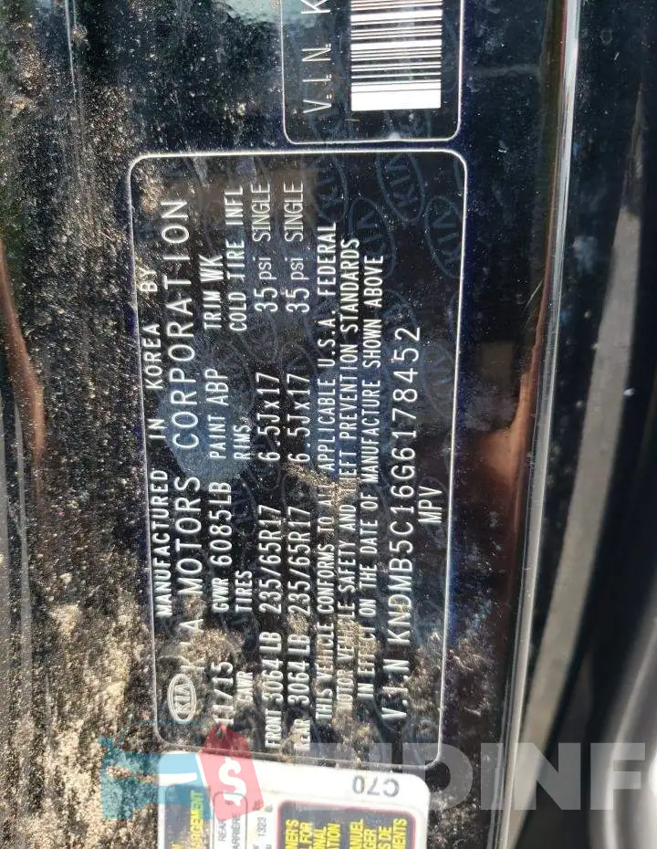 KNDMB5C16G6178452 Photo# 10