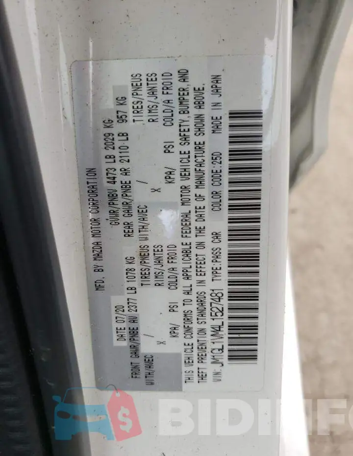 JM1GL1VM4L1527481 Photo# 10