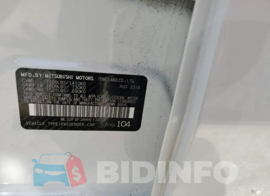 ML32F3FJ8HHF12472 Photo# 10