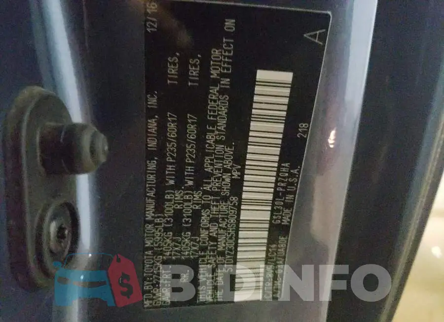 5TDYZ3DC5HS809758 Photo# 10