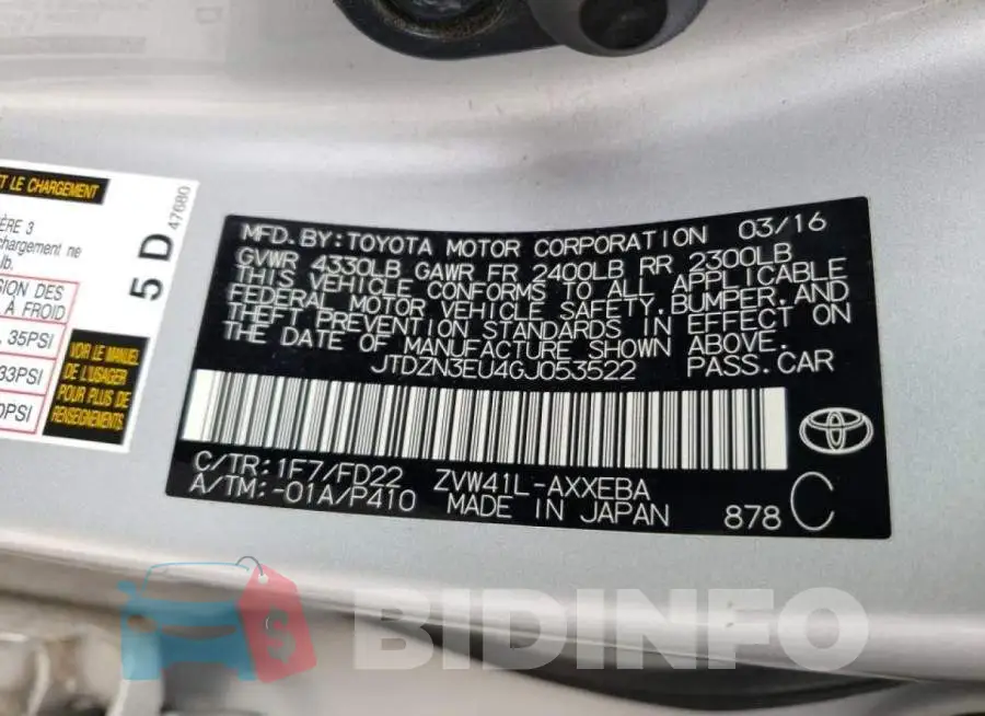 JTDZN3EU4GJ053522 Photo# 10