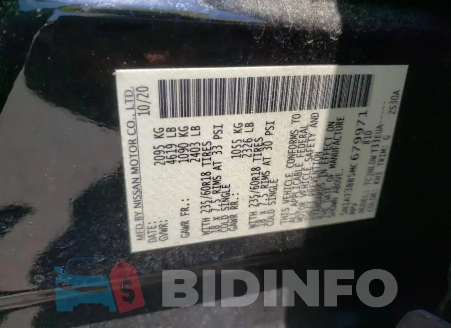 5N1AT3BB5MC679971 Photo# 10