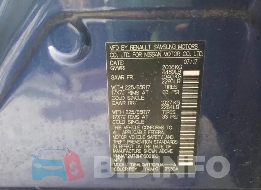 KNMAT2MT8HP602160 Photo# 10