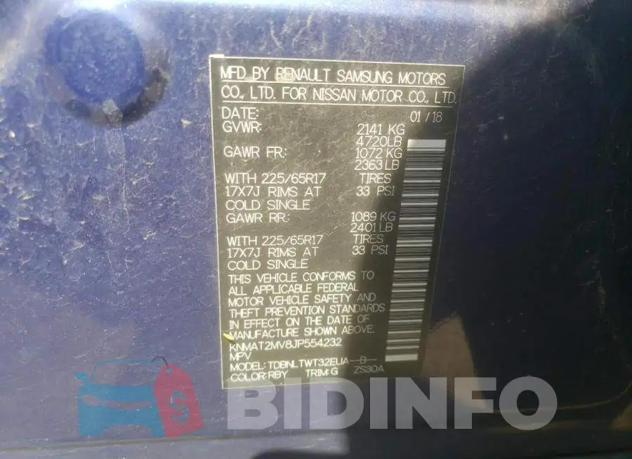 KNMAT2MV8JP554232 Photo# 10