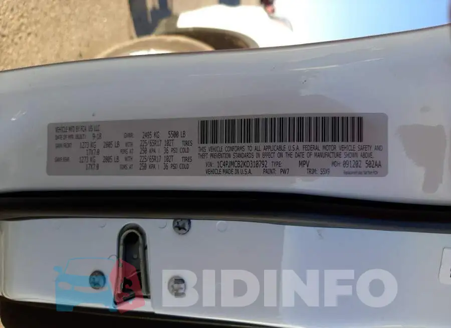 1C4PJMCB2KD310792 Photo# 10