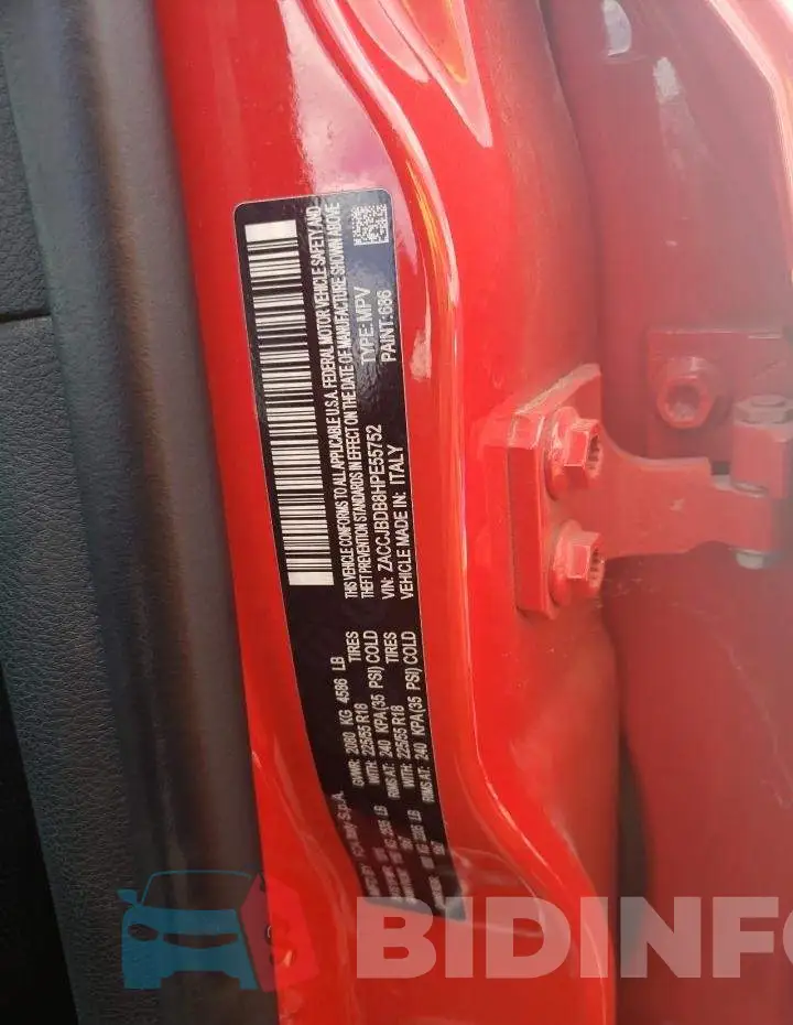 ZACCJBDB8HPE55752 Photo# 10