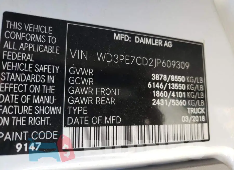 WD3PE7CD2JP609309 Photo# 10