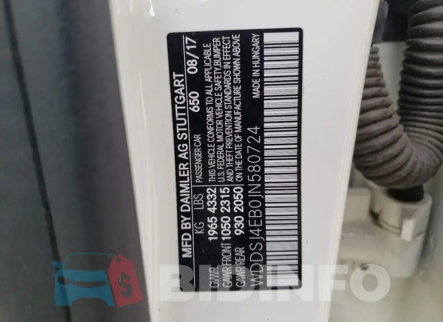 WDDSJ4EB0JN580724 Photo# 10