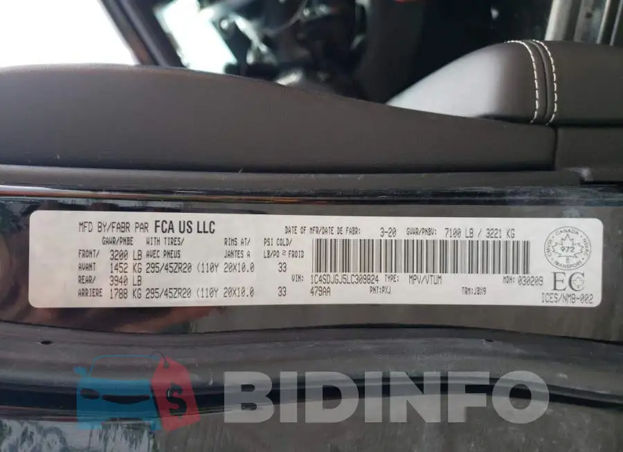1C4SDJGJ5LC309824 Photo# 10