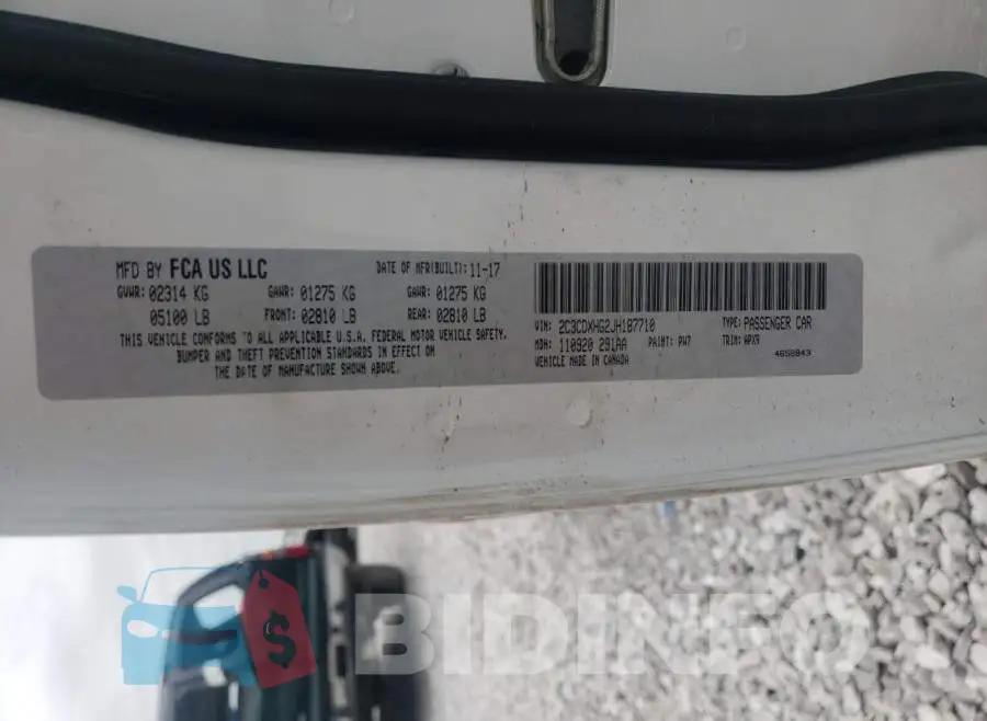 2C3CDXHG2JH187710 Photo# 10