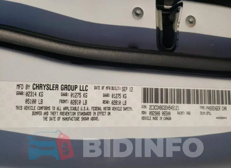 2C3CDXHG3HH523018 Photo# 10