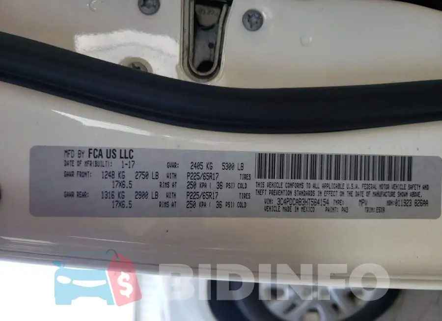 3C4PDCAB3HT584154 Photo# 10