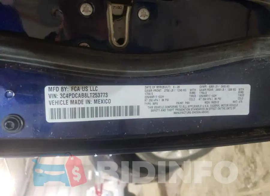3C4PDCAB8LT253773 Photo# 10