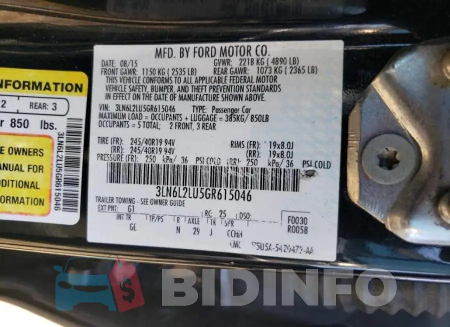 3LN6L2LU5GR615046 Photo# 10