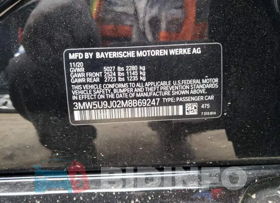 3MW5U9J02M8B69247 Photo# 10