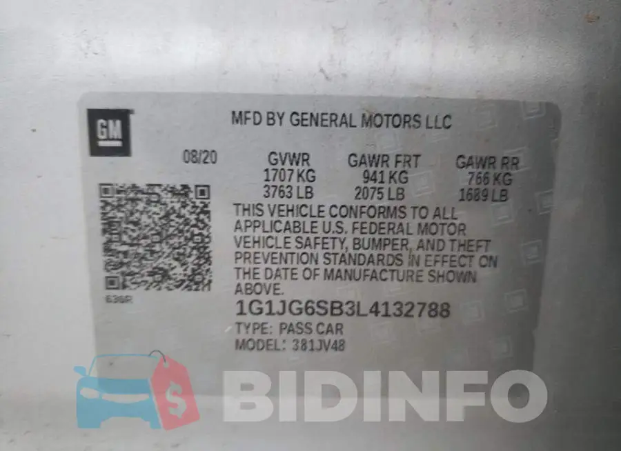 1G1JG6SB3L4132788 Photo# 10