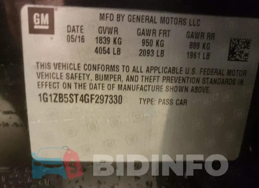 1G1ZB5ST4GF297330 Photo# 10