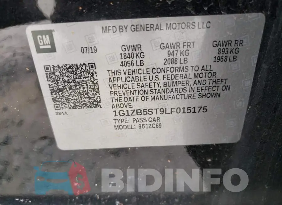 1G1ZB5ST9LF015175 Photo# 10