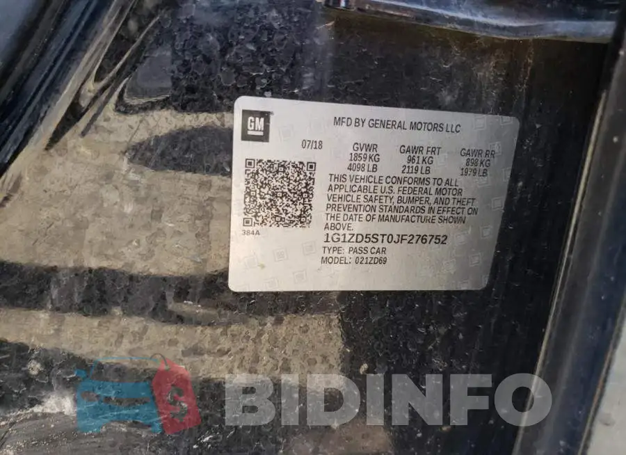 1G1ZD5ST0JF276752 Photo# 10
