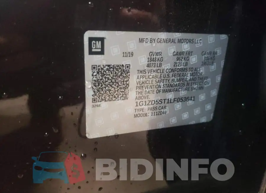 1G1ZD5ST1LF053641 Photo# 10