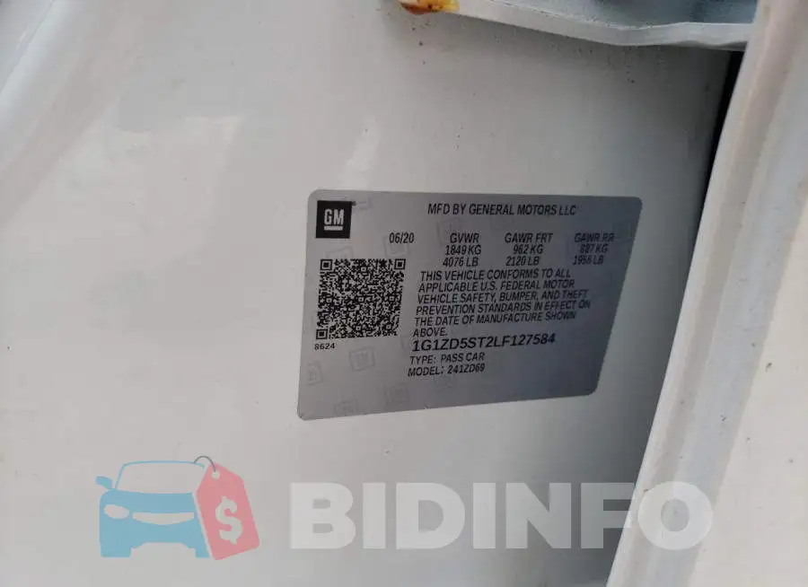 1G1ZD5ST2LF127584 Photo# 10
