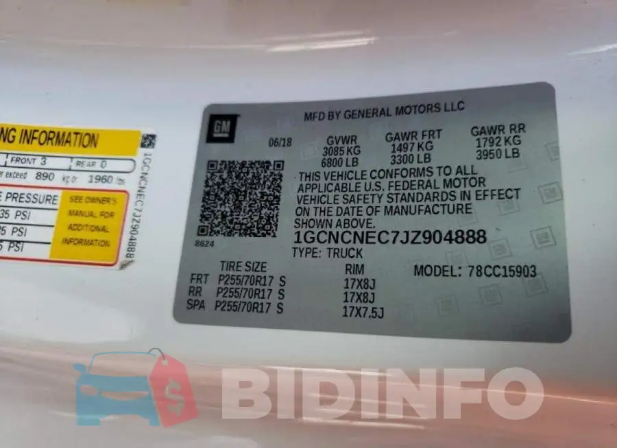 1GCNCNEC7JZ904888 Photo# 10