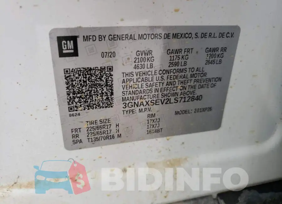 3GNAXSEV2LS712840 Photo# 10