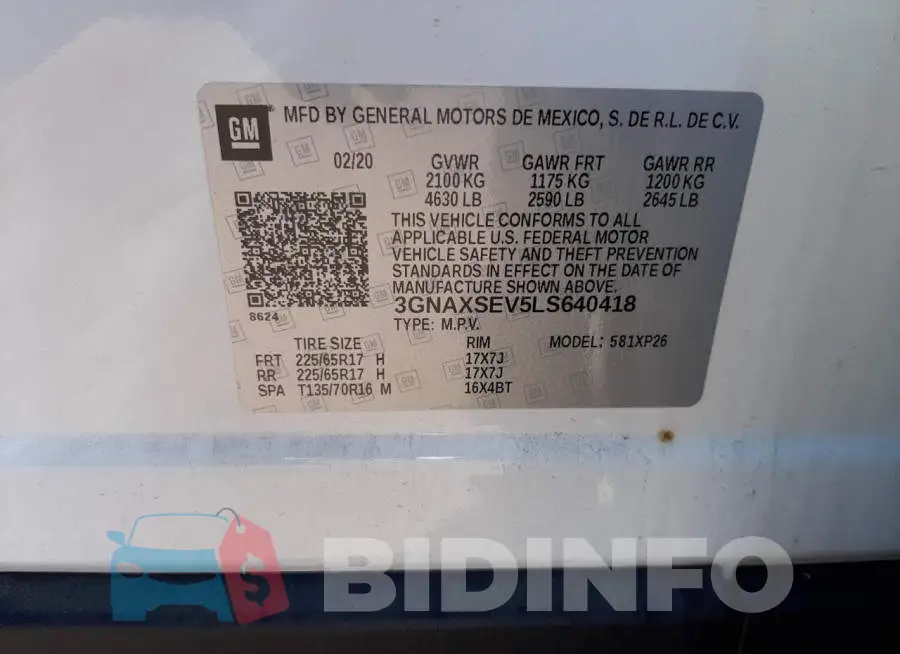 3GNAXSEV5LS640418 Photo# 10