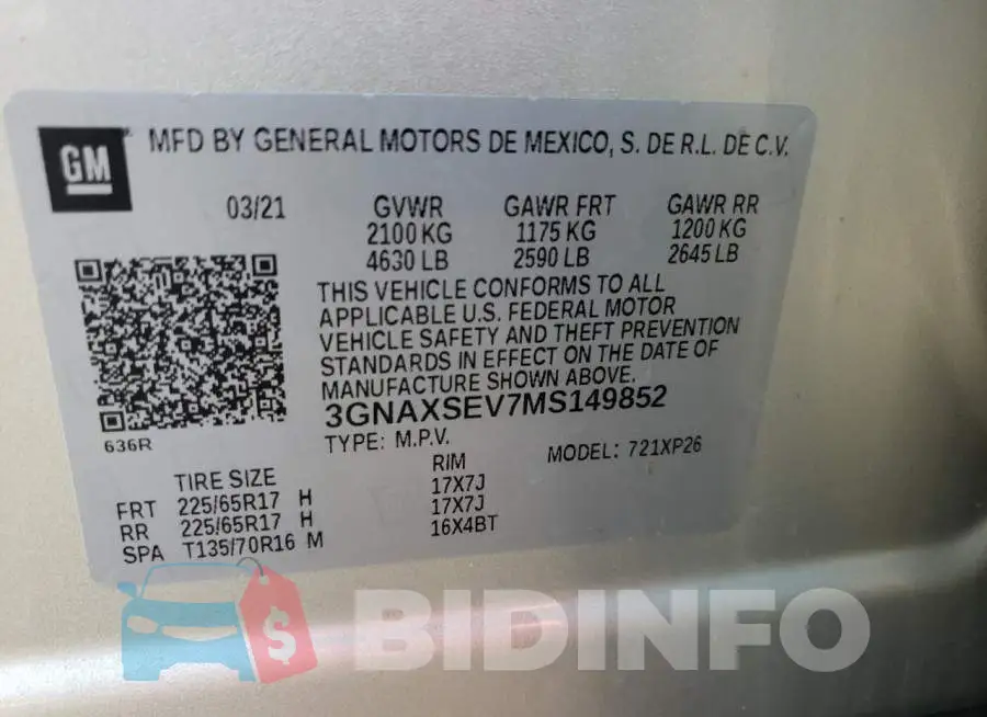 3GNAXSEV7MS149852 Photo# 10