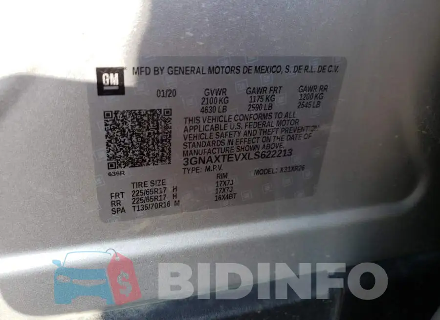 3GNAXTEVXLS622213 Photo# 10