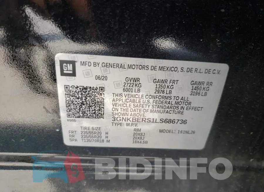 3GNKBERS1LS686736 Photo# 10