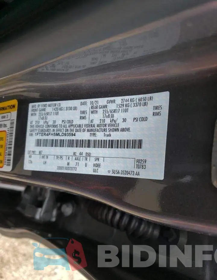 1FTER4FH5MLD93594 Photo# 10