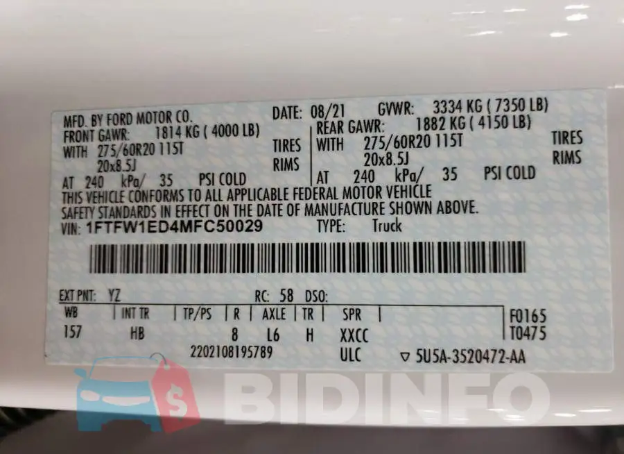 1FTFW1ED4MFC50029 Photo# 10
