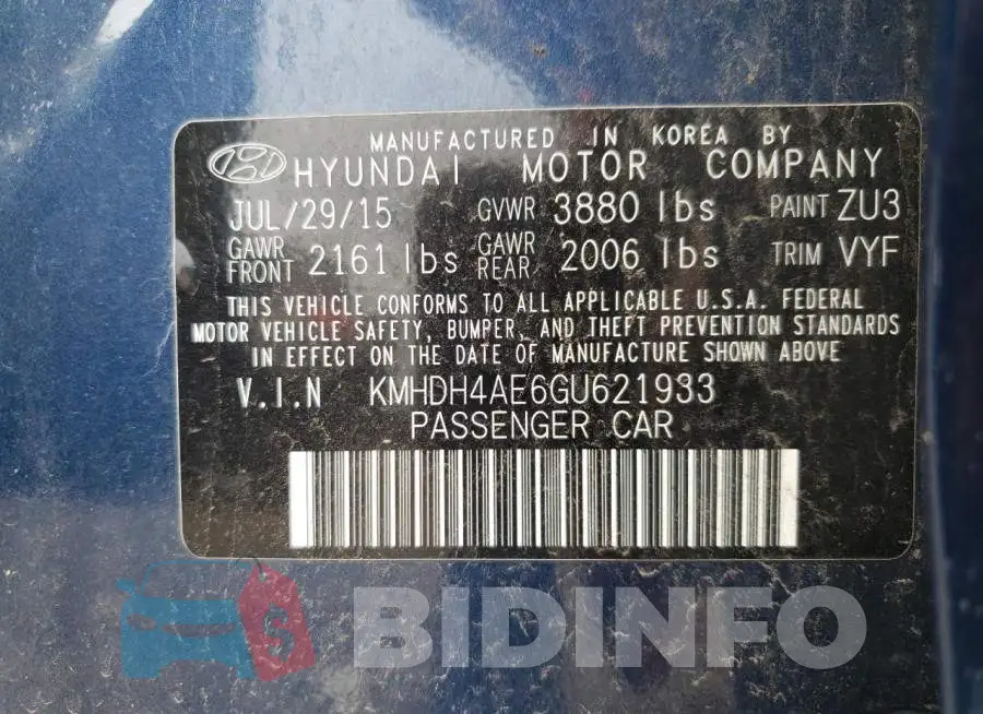 KMHDH4AE6GU621933 Photo# 10
