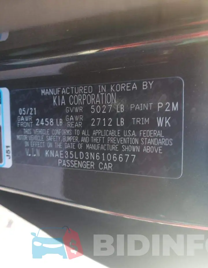 KNAE35LD3N6106677 Photo# 10