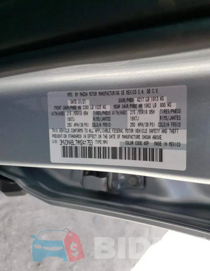 3MVDMABL7MM241753 Photo# 10