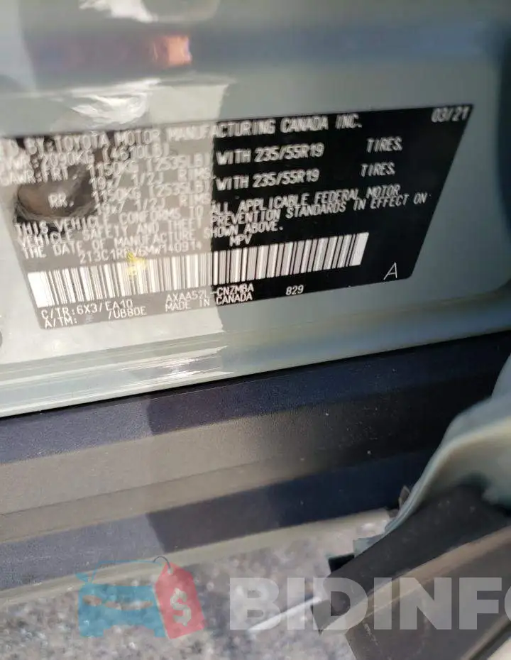 2T3C1RFV6MW140914 Photo# 10