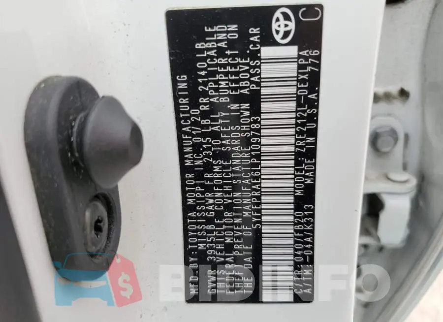 5YFEPRAE6LP109783 Photo# 10