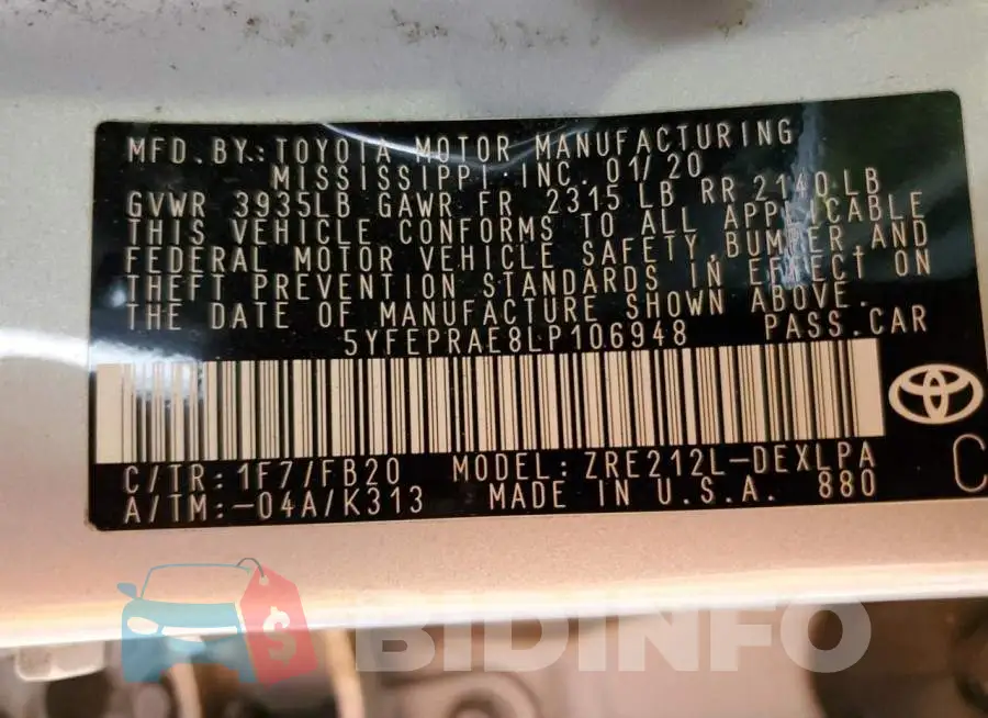 5YFEPRAE8LP106948 Photo# 10