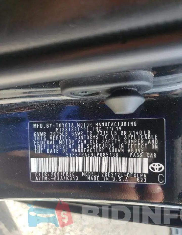 5YFEPRAE9LP085138 Photo# 10