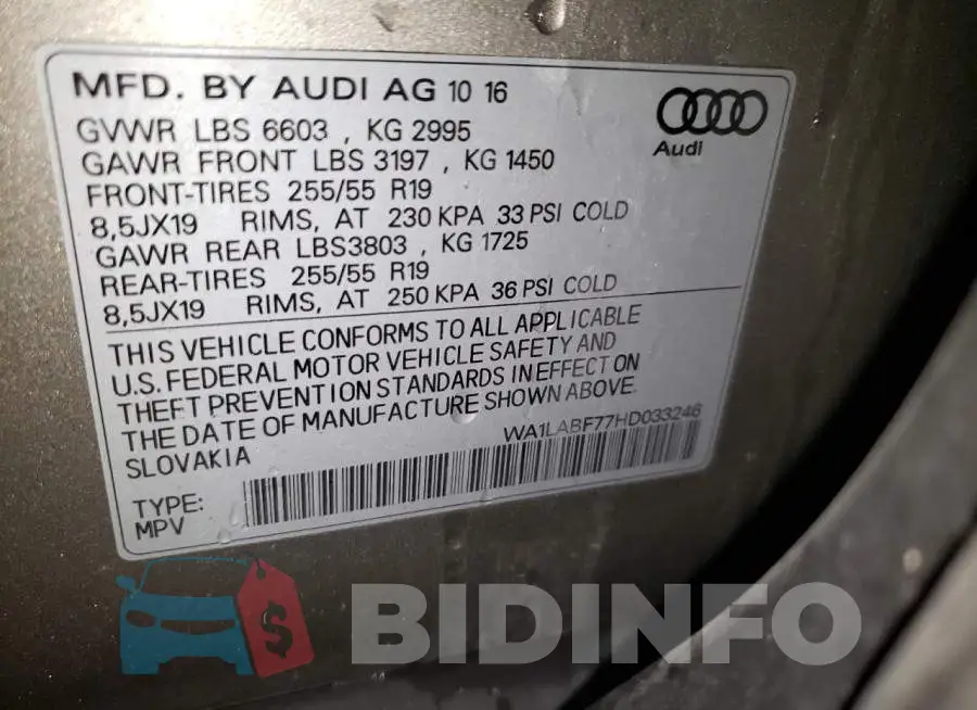 WA1LABF77HD033246 Photo# 10