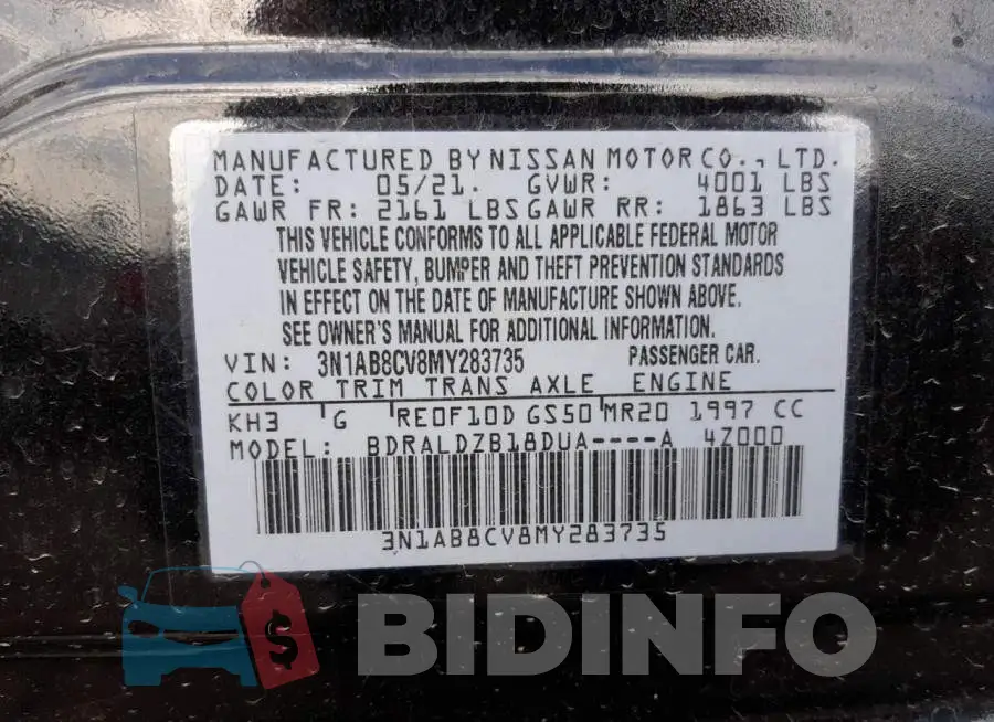 3N1AB8CV8MY283735 Photo# 10