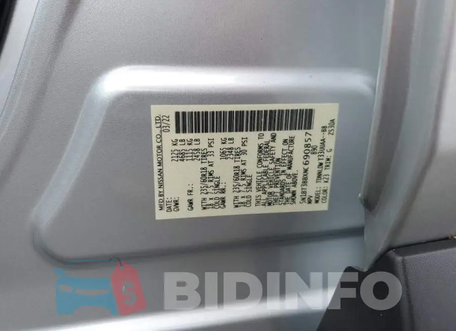 5N1BT3BBXNC690857 Photo# 10