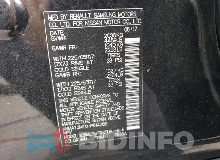 KNMAT2MT0HP614285 Photo# 10