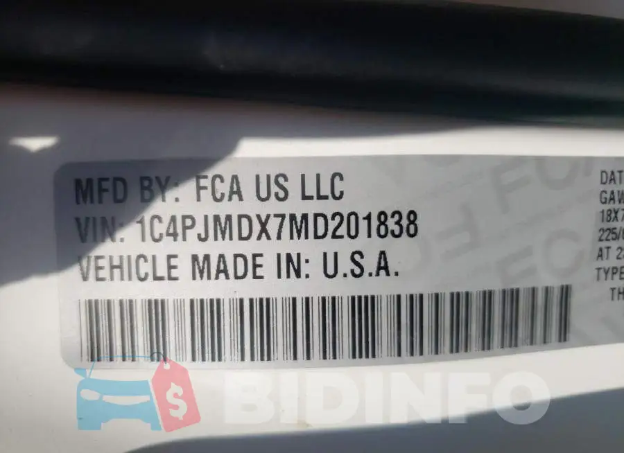 1C4PJMDX7MD201838 Photo# 10
