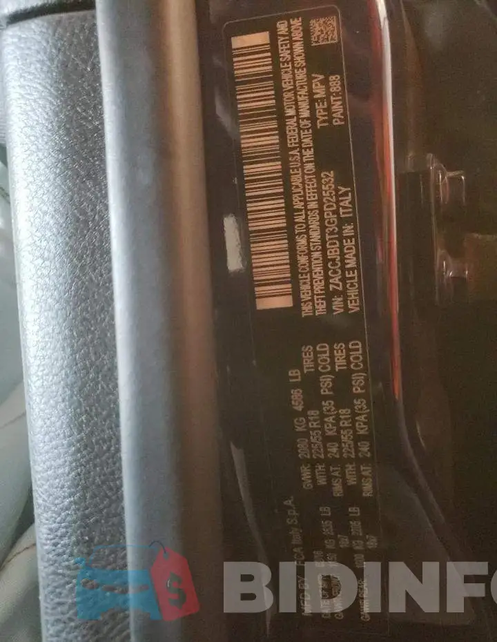 ZACCJBDT3GPD25532 Photo# 10