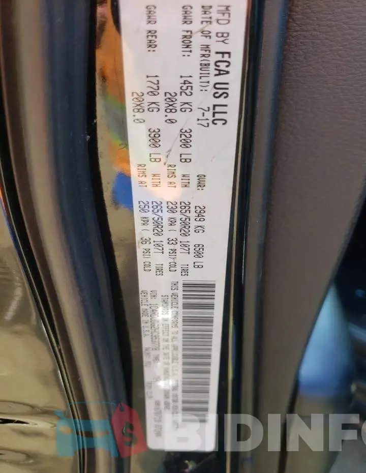 1C4RDJDG2HC953778 Photo# 10