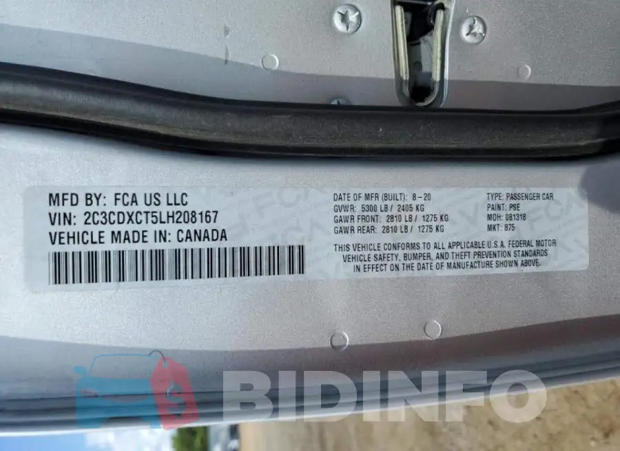 2C3CDXCT5LH208167 Photo# 10