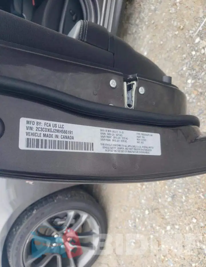 2C3CDXGJ2MH566191 Photo# 10