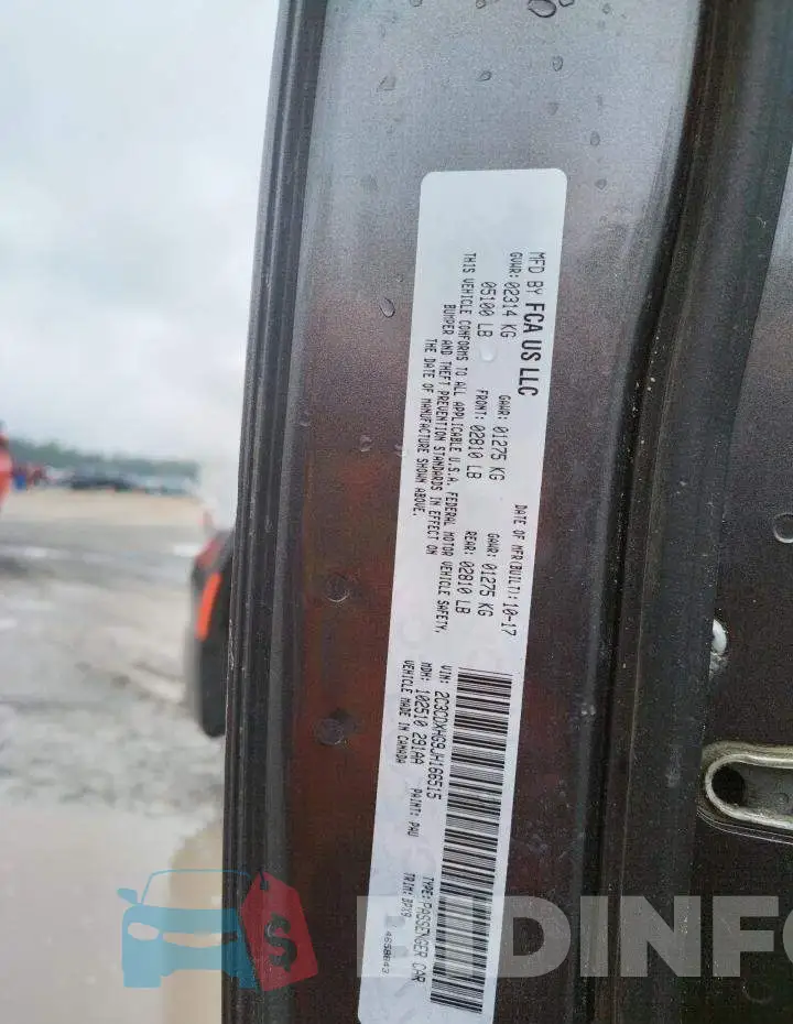 2C3CDXHG9JH166515 Photo# 10